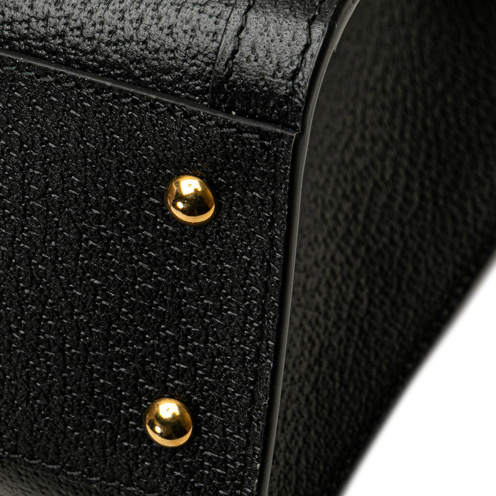 Second hand Gucci Diana Small Leather Tote Handbag Black - Tabita Bags