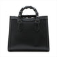 Second hand Gucci Diana Small Leather Tote Handbag Black - Tabita Bags