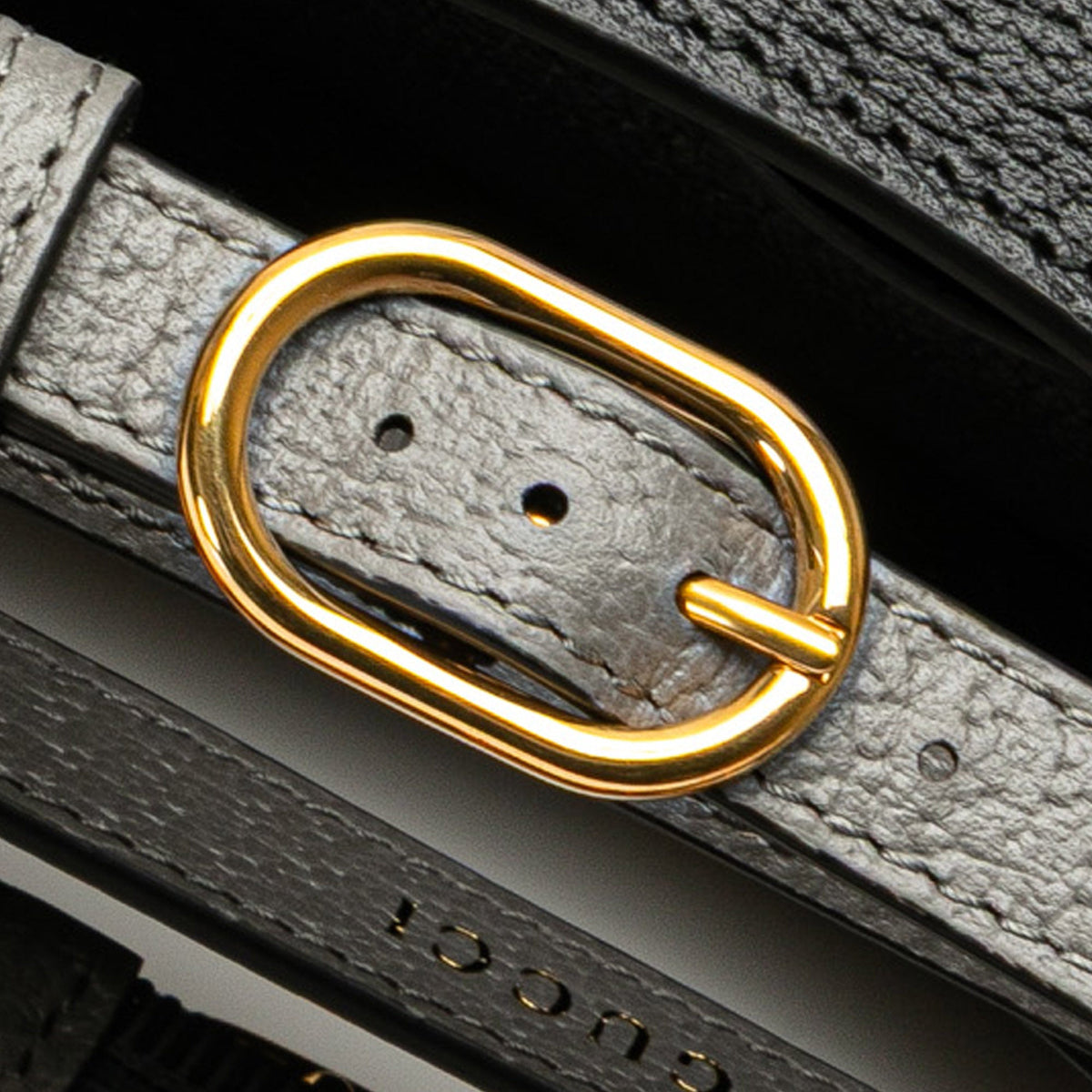 Second hand Gucci Diana Small Leather Tote Handbag Black - Tabita Bags