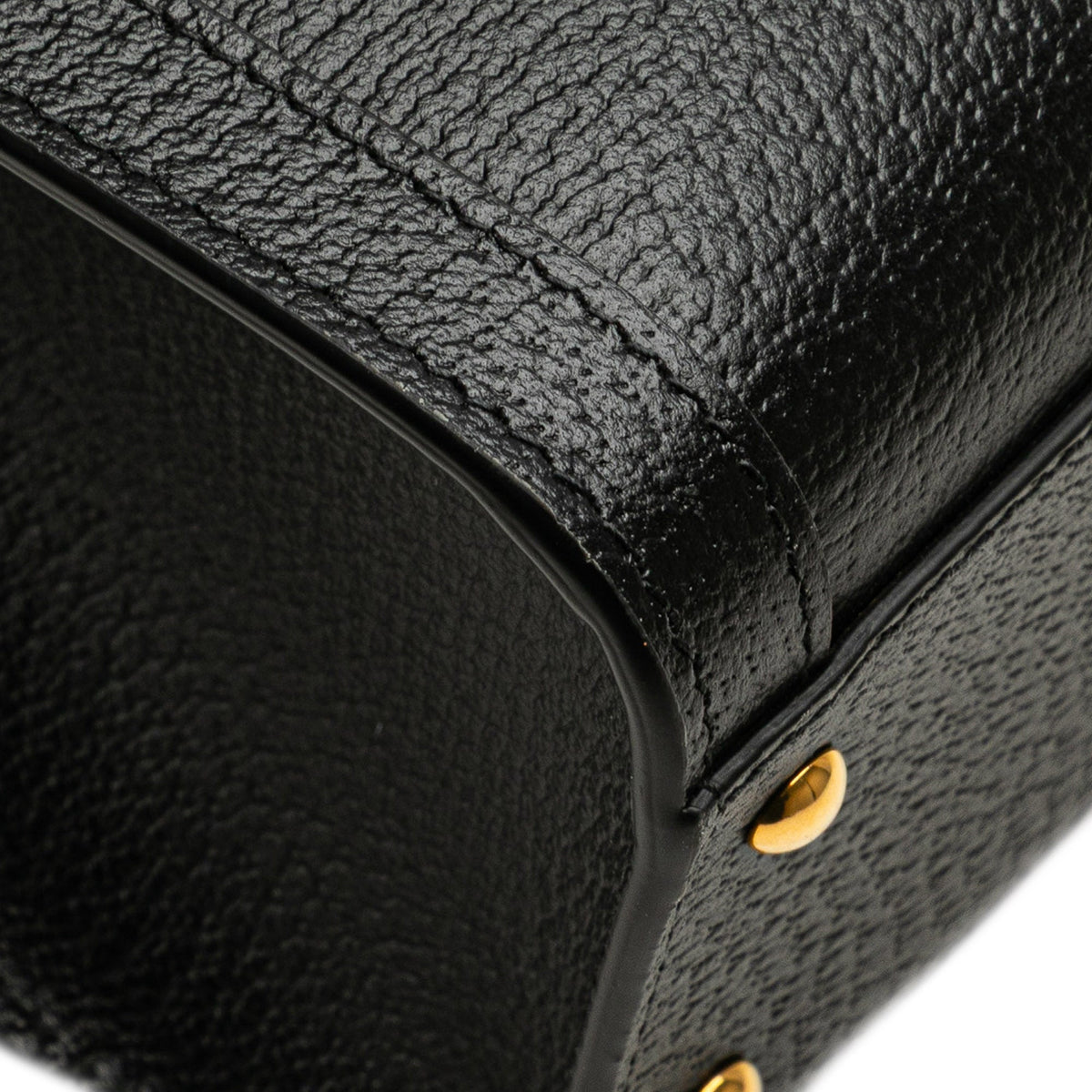 Second hand Gucci Diana Small Leather Tote Handbag Black - Tabita Bags