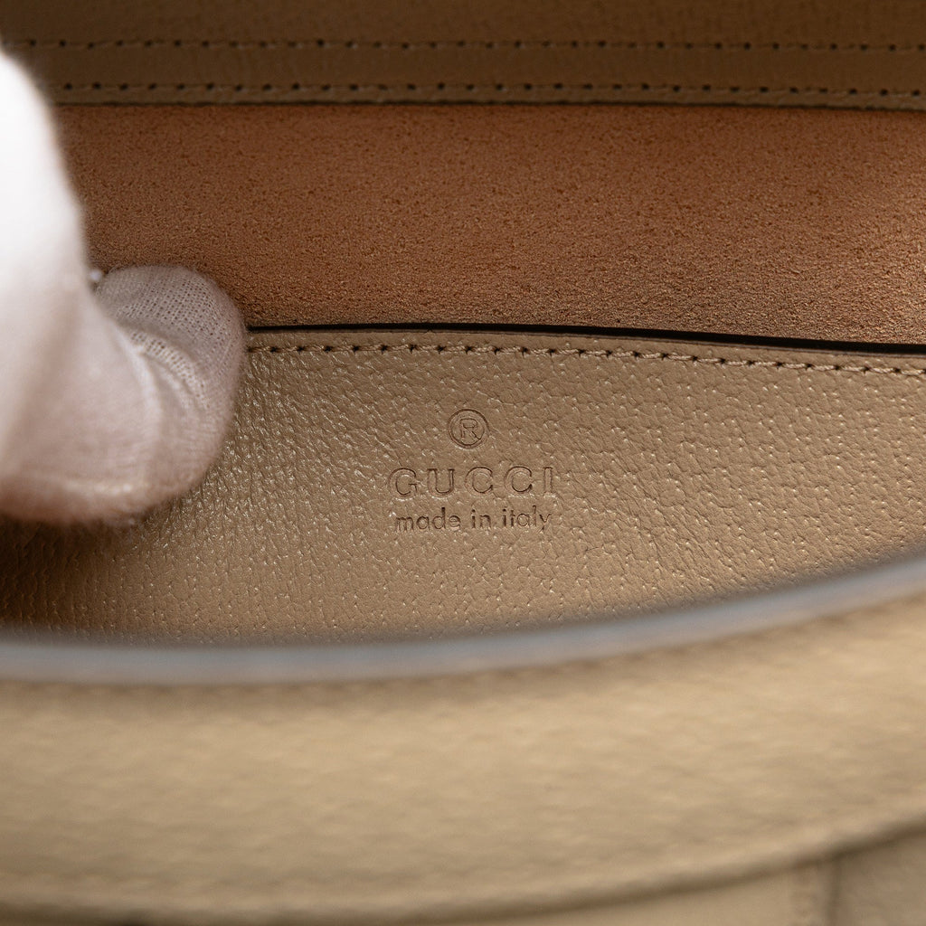 Second hand Gucci Diana Small Leather Tote Handbag Brown - Tabita Bags
