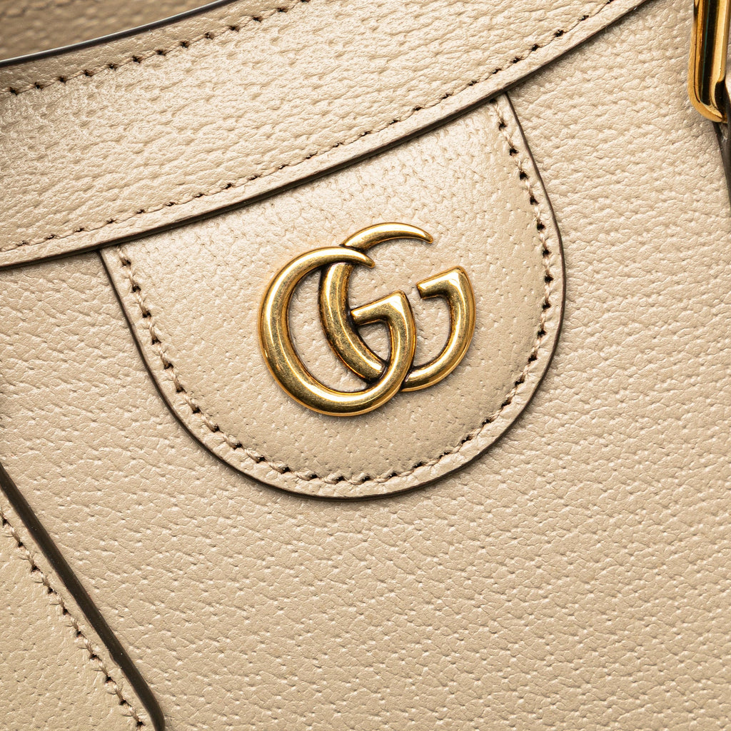 Second hand Gucci Diana Small Leather Tote Handbag Brown - Tabita Bags