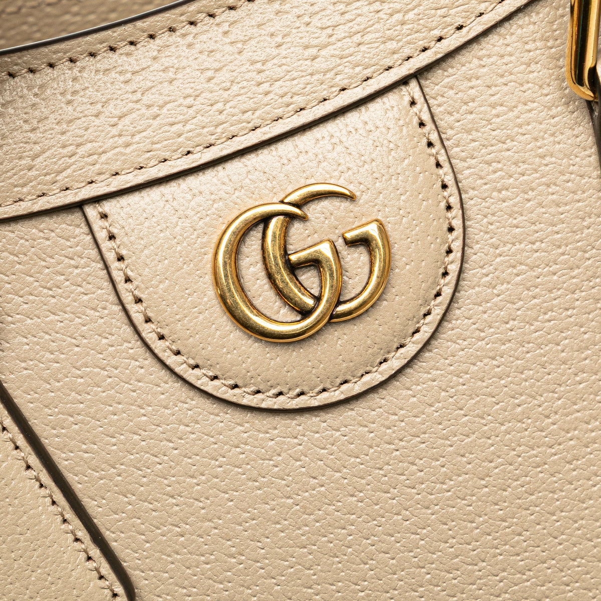 Second hand Gucci Diana Small Leather Tote Handbag Brown - Tabita Bags
