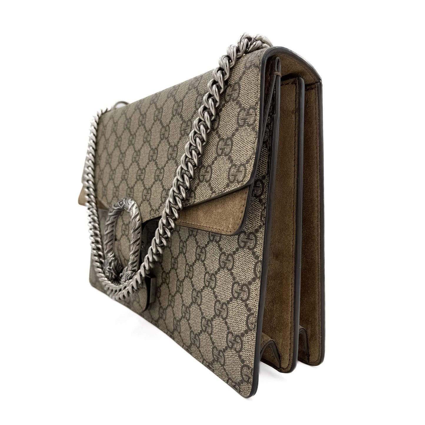 Second hand Gucci Dionysus Medium Canvas 2 - Ways Flap Bag GG Supreme - Tabita Bags