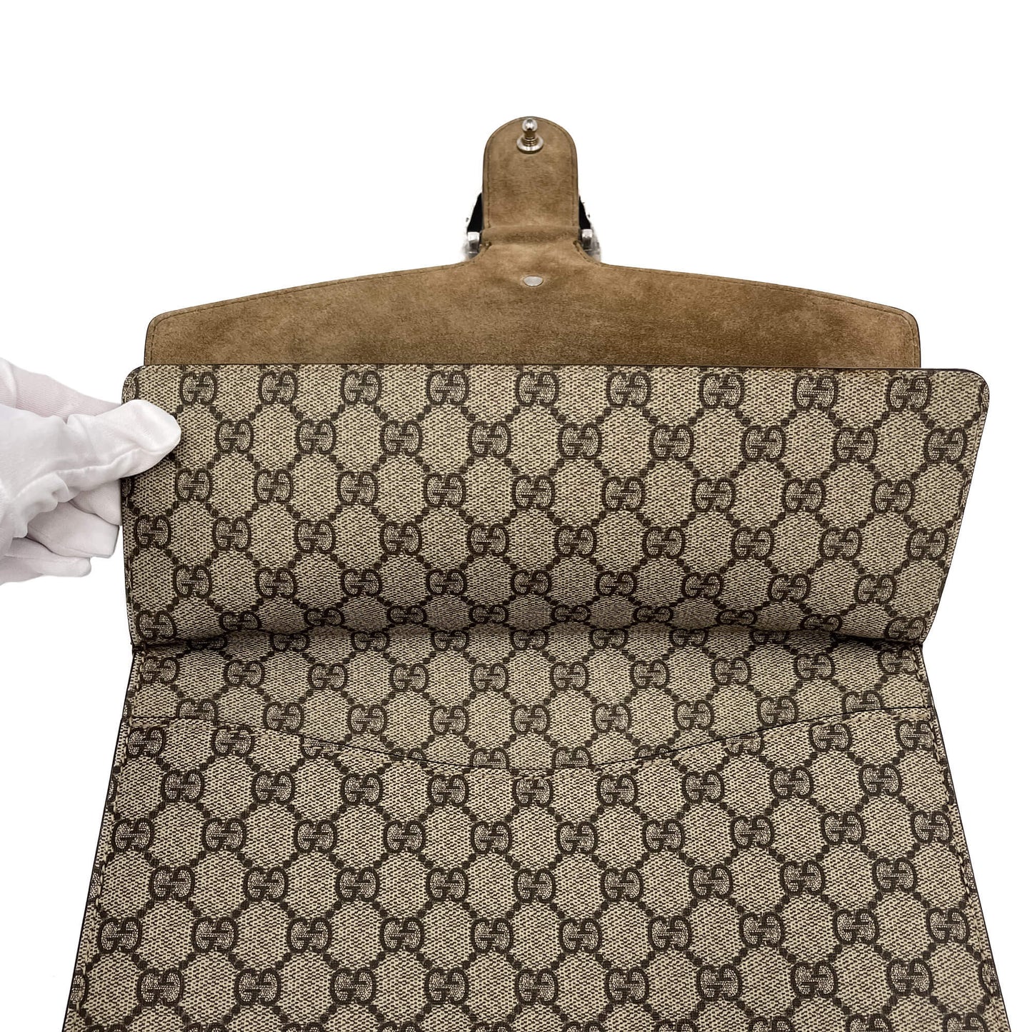 Second hand Gucci Dionysus Medium Canvas 2 - Ways Flap Bag GG Supreme - Tabita Bags