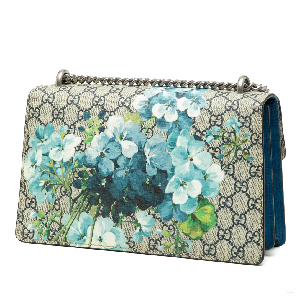 Second hand Gucci Dionysus Medium Canvas Blooms GG Flap Handbag GG Supreme - Tabita Bags