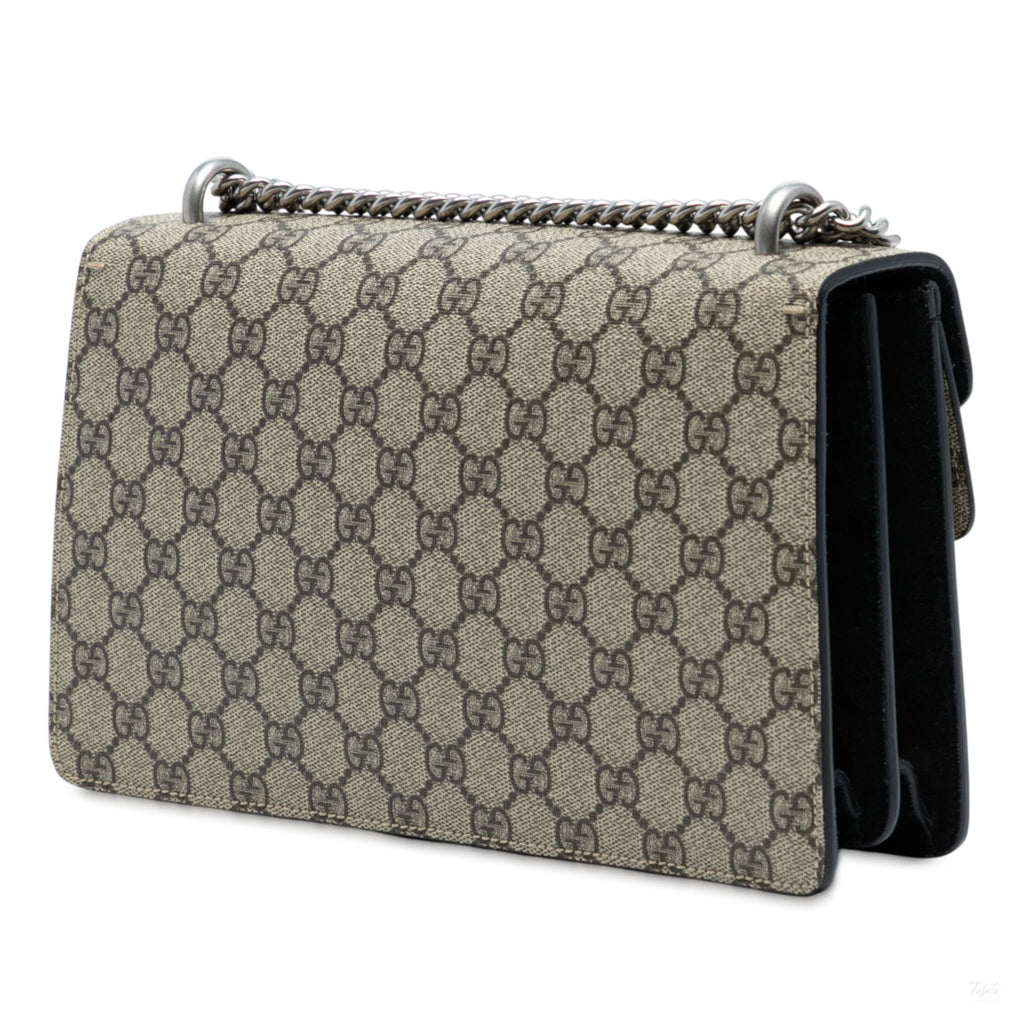 Second hand Gucci Dionysus Medium Canvas Flap Handbag GG Supreme - Tabita Bags