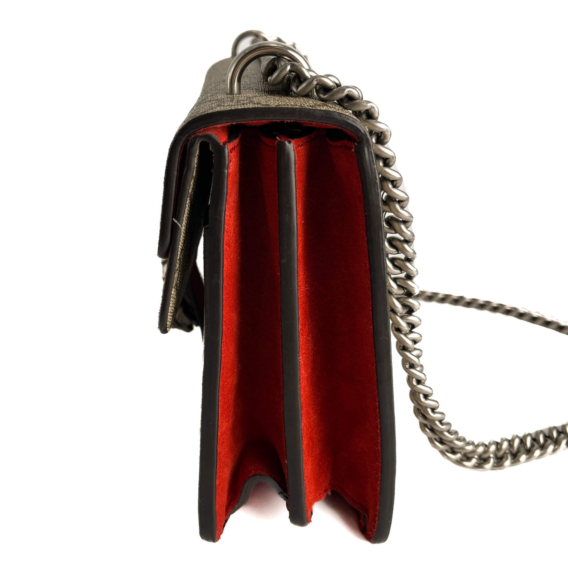 Second hand Gucci Dionysus Medium Canvas Flap Handbag GG Supreme - Tabita Bags