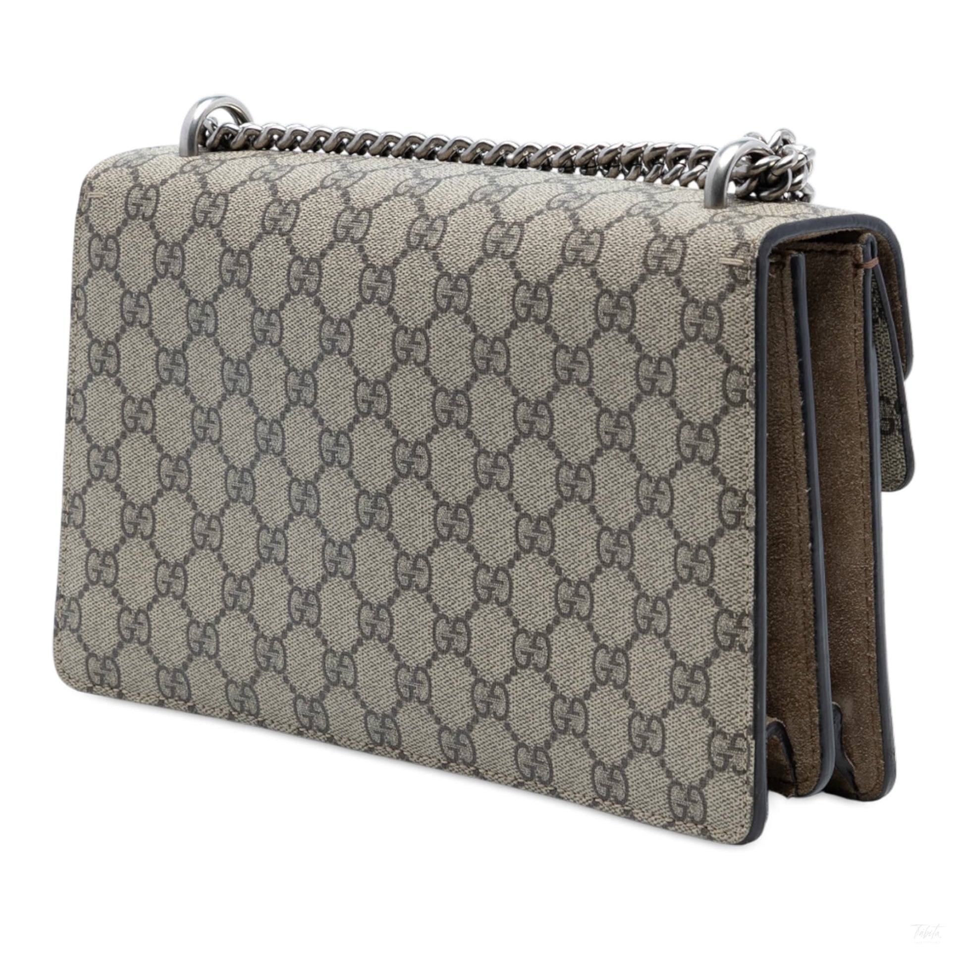 Second hand Gucci Dionysus Medium Canvas Flap Handbag GG Supreme - Tabita Bags