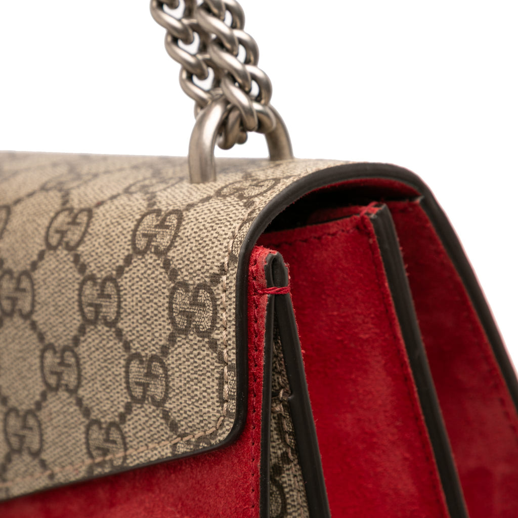 Second hand Gucci Dionysus Medium Canvas Flap Handbag GG Supreme - Tabita Bags