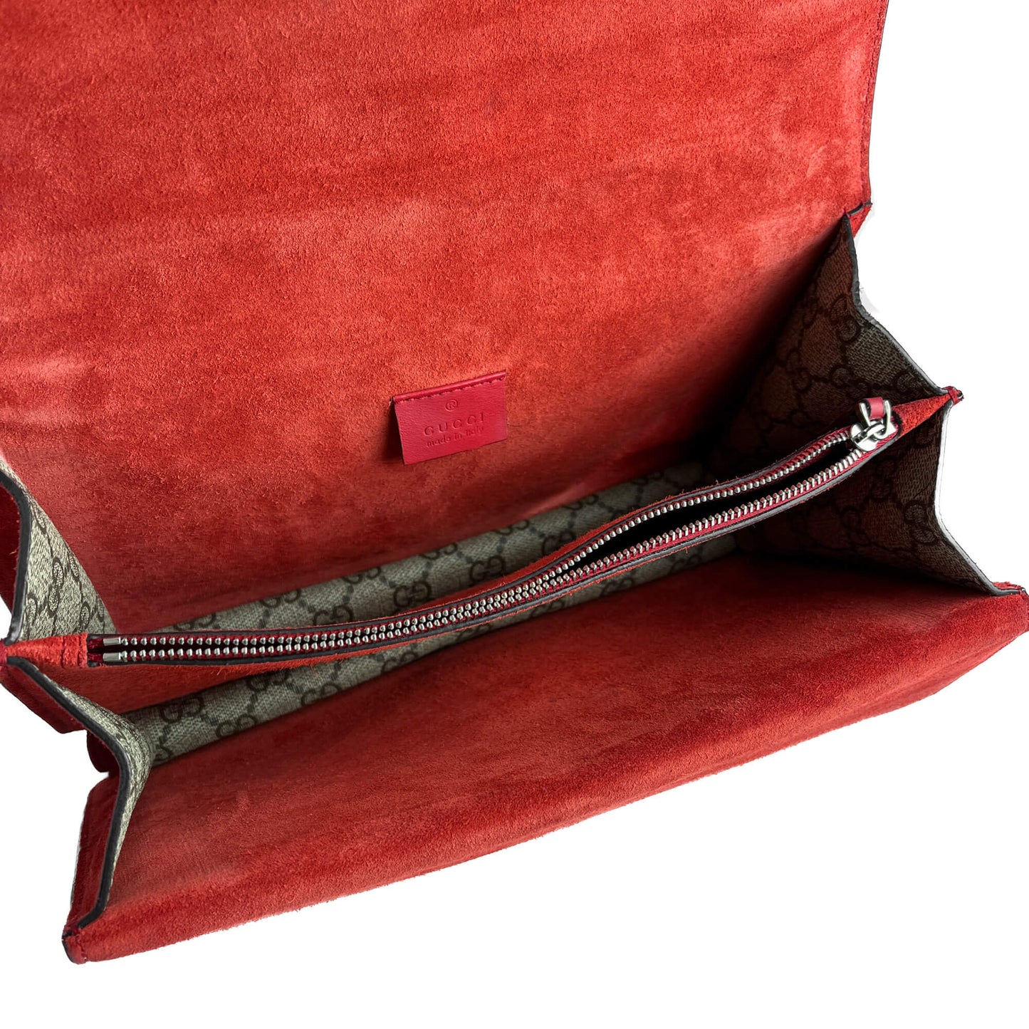 Second hand Gucci Dionysus Medium Canvas Flap Handbag GG Supreme - Tabita Bags