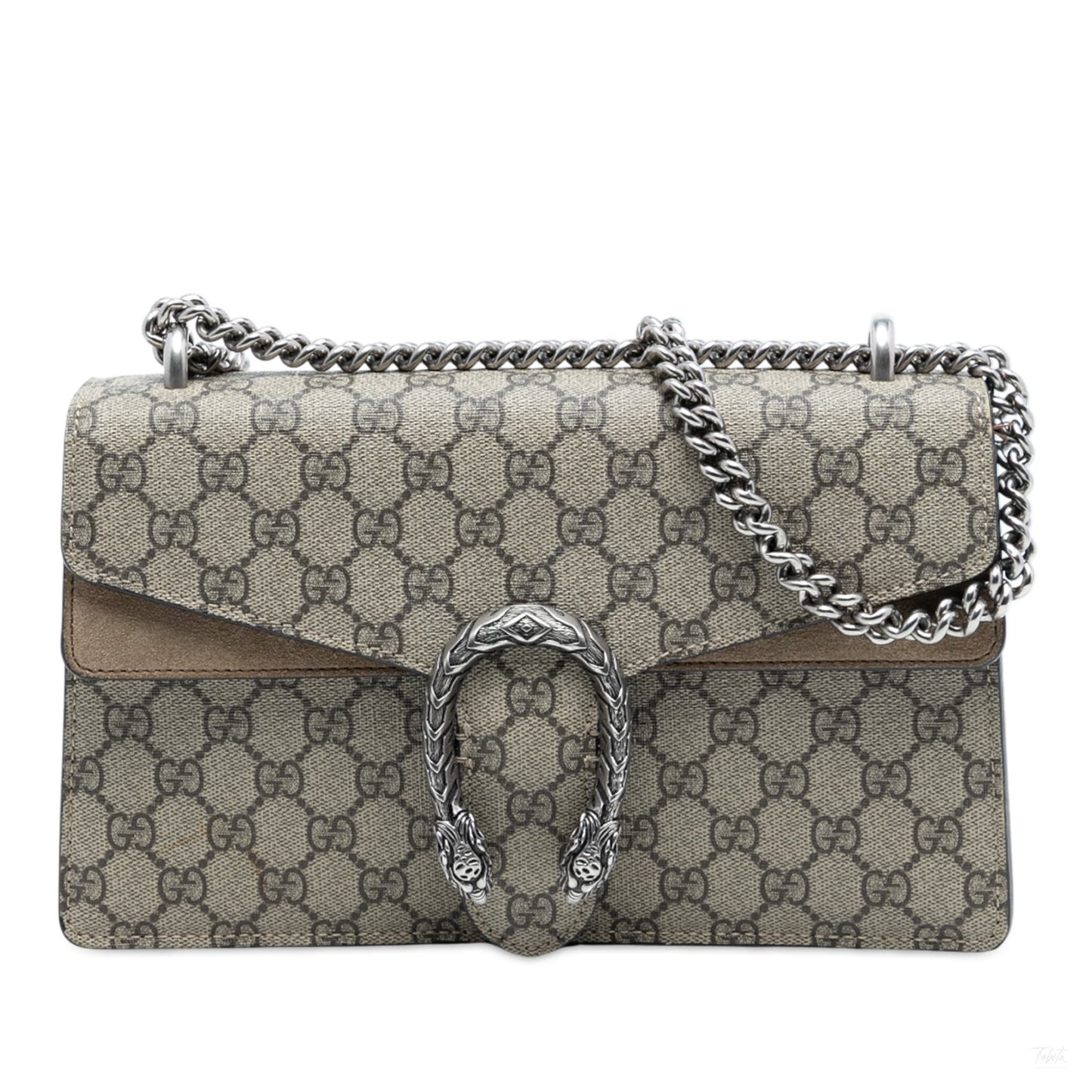 Second hand Gucci Dionysus Medium Canvas Flap Handbag GG Supreme - Tabita Bags