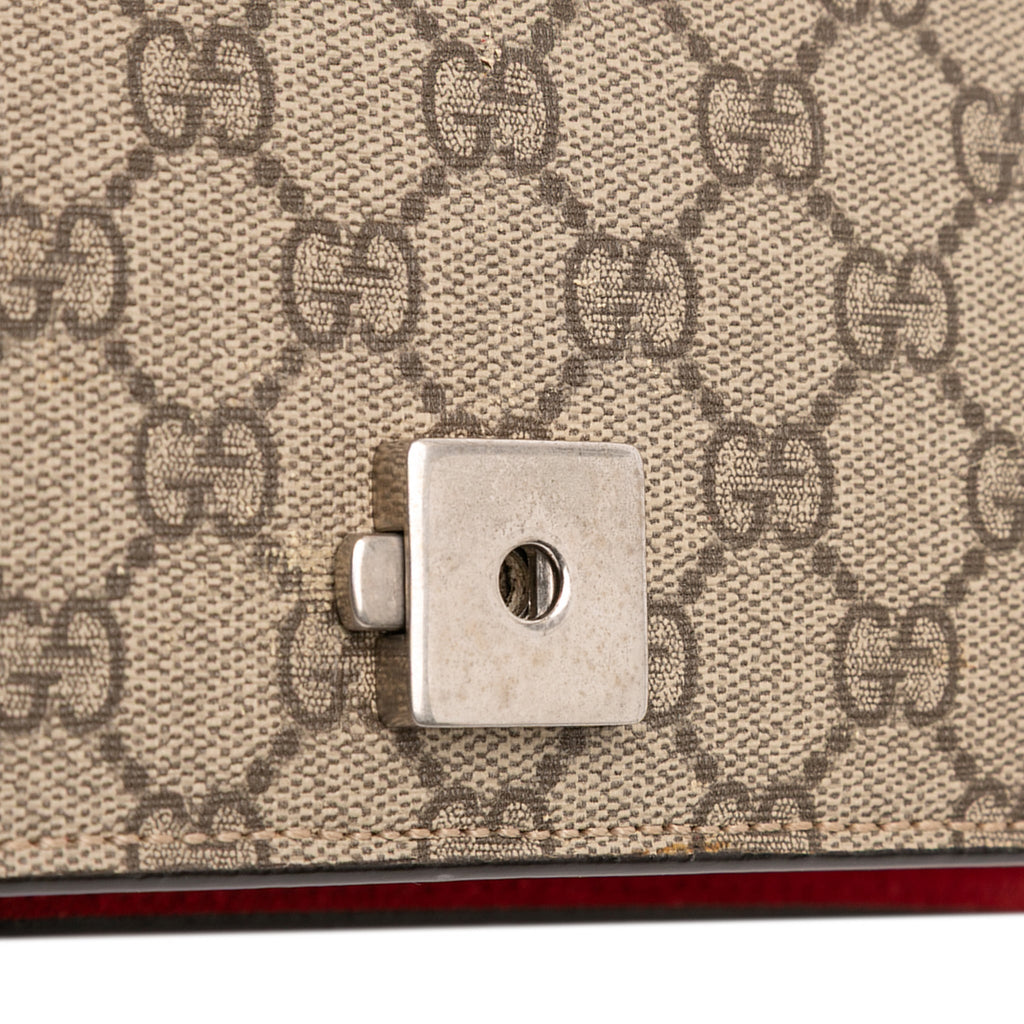Second hand Gucci Dionysus Medium Canvas Flap Handbag GG Supreme - Tabita Bags