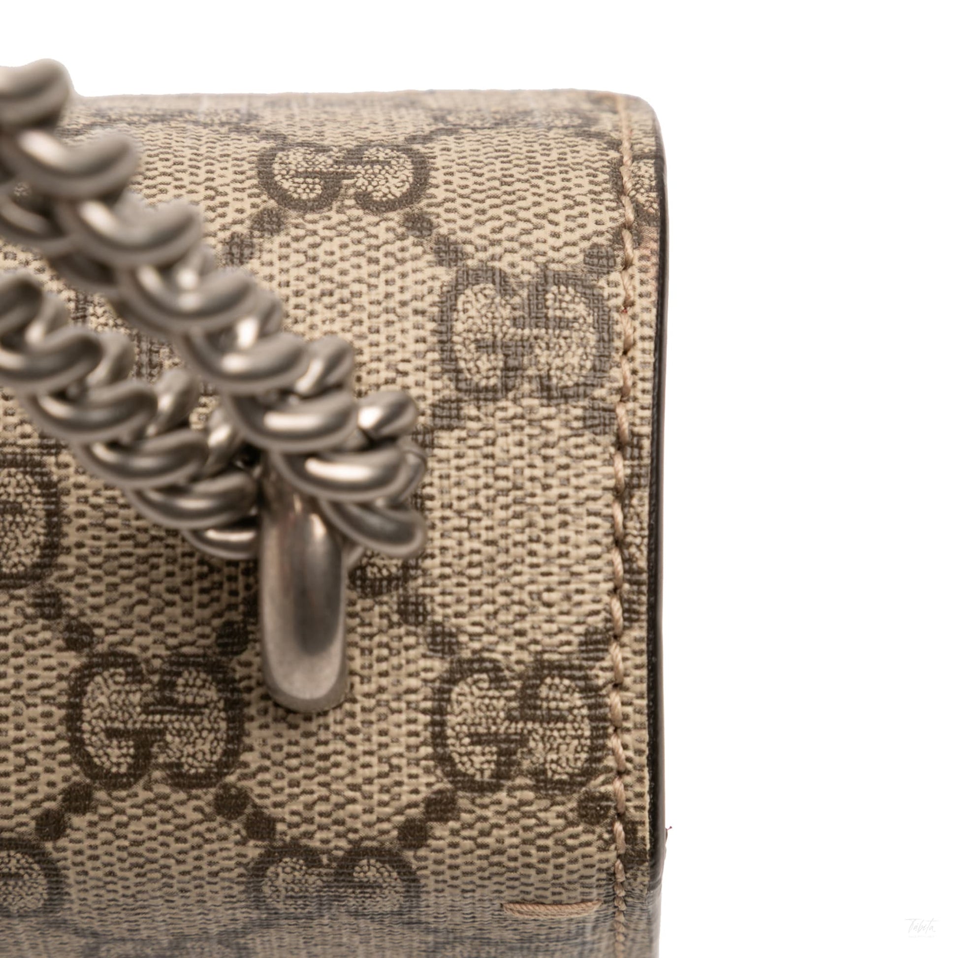 Second hand Gucci Dionysus Medium Canvas Flap Handbag GG Supreme - Tabita Bags