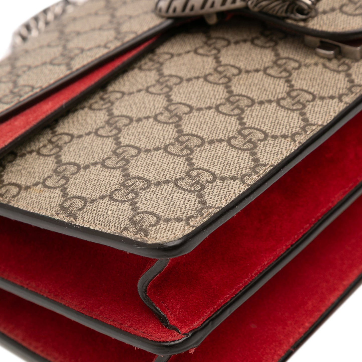 Second hand Gucci Dionysus Medium Canvas Flap Handbag GG Supreme - Tabita Bags