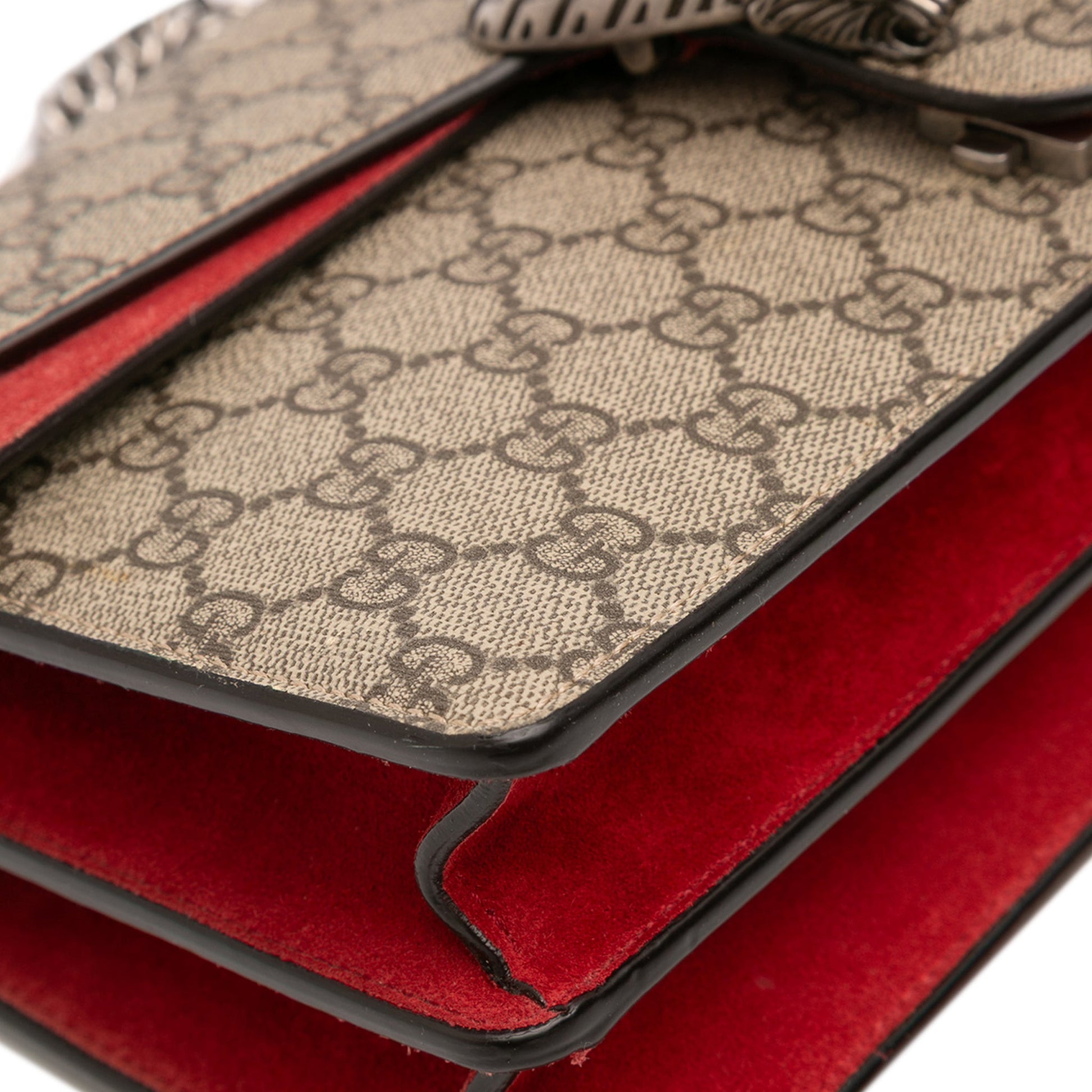 Second hand Gucci Dionysus Medium Canvas Flap Handbag GG Supreme - Tabita Bags