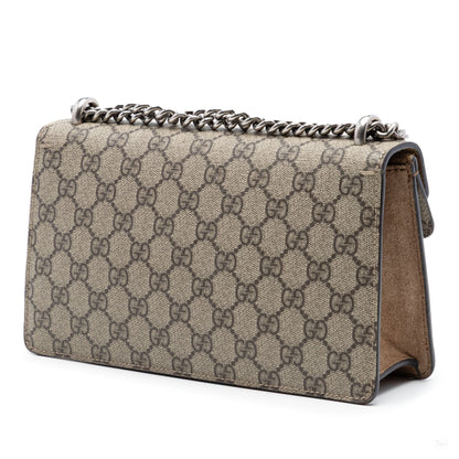 Second hand Gucci Dionysus Medium Canvas Flap Handbag GG Supreme - Tabita Bags