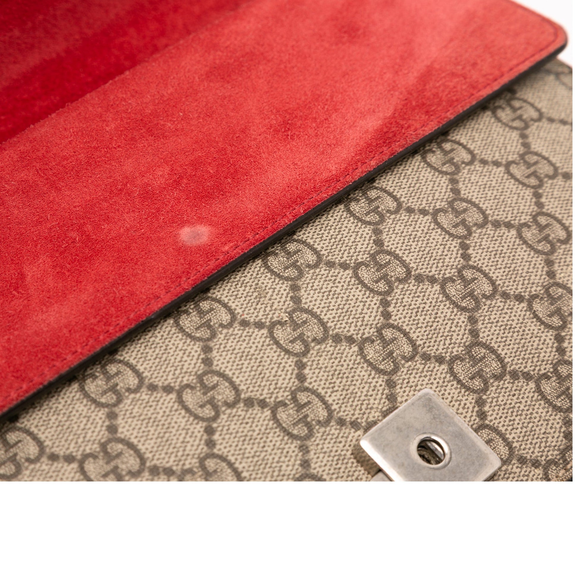 Second hand Gucci Dionysus Medium Canvas Flap Handbag GG Supreme - Tabita Bags