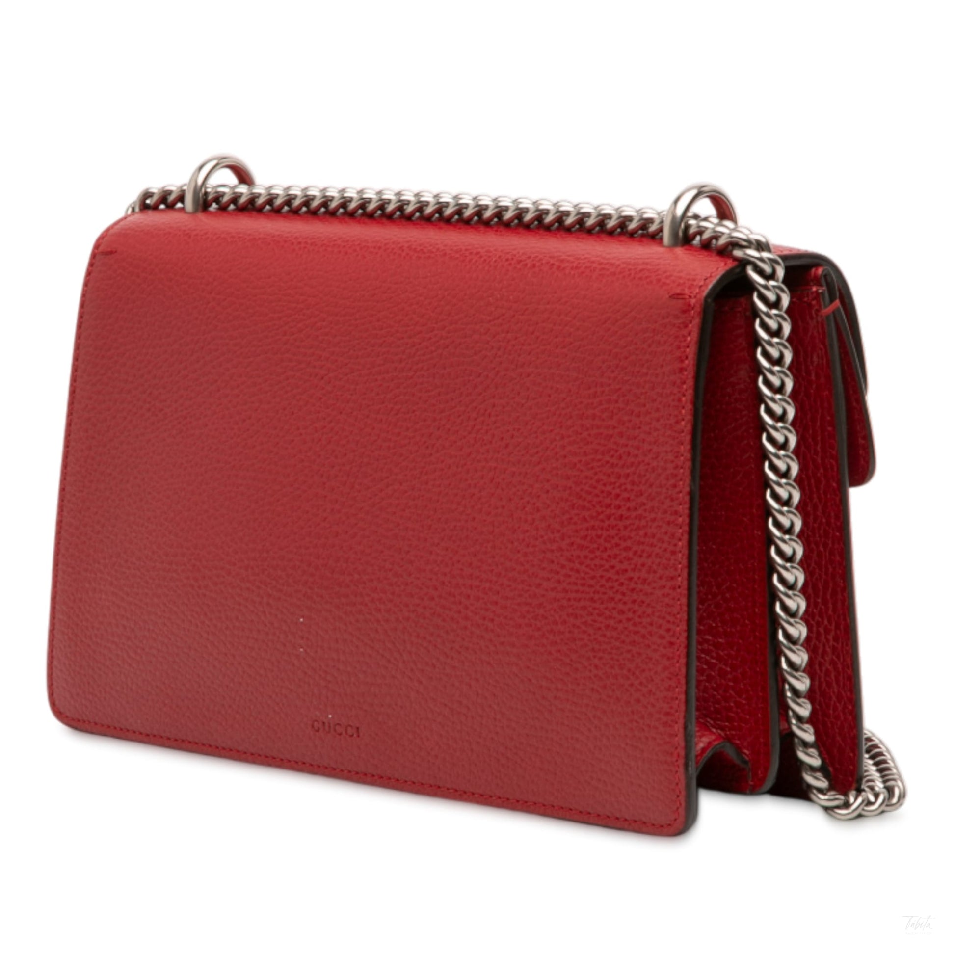 Second hand Gucci Dionysus Medium Leather Flap Handbag Red - Tabita Bags