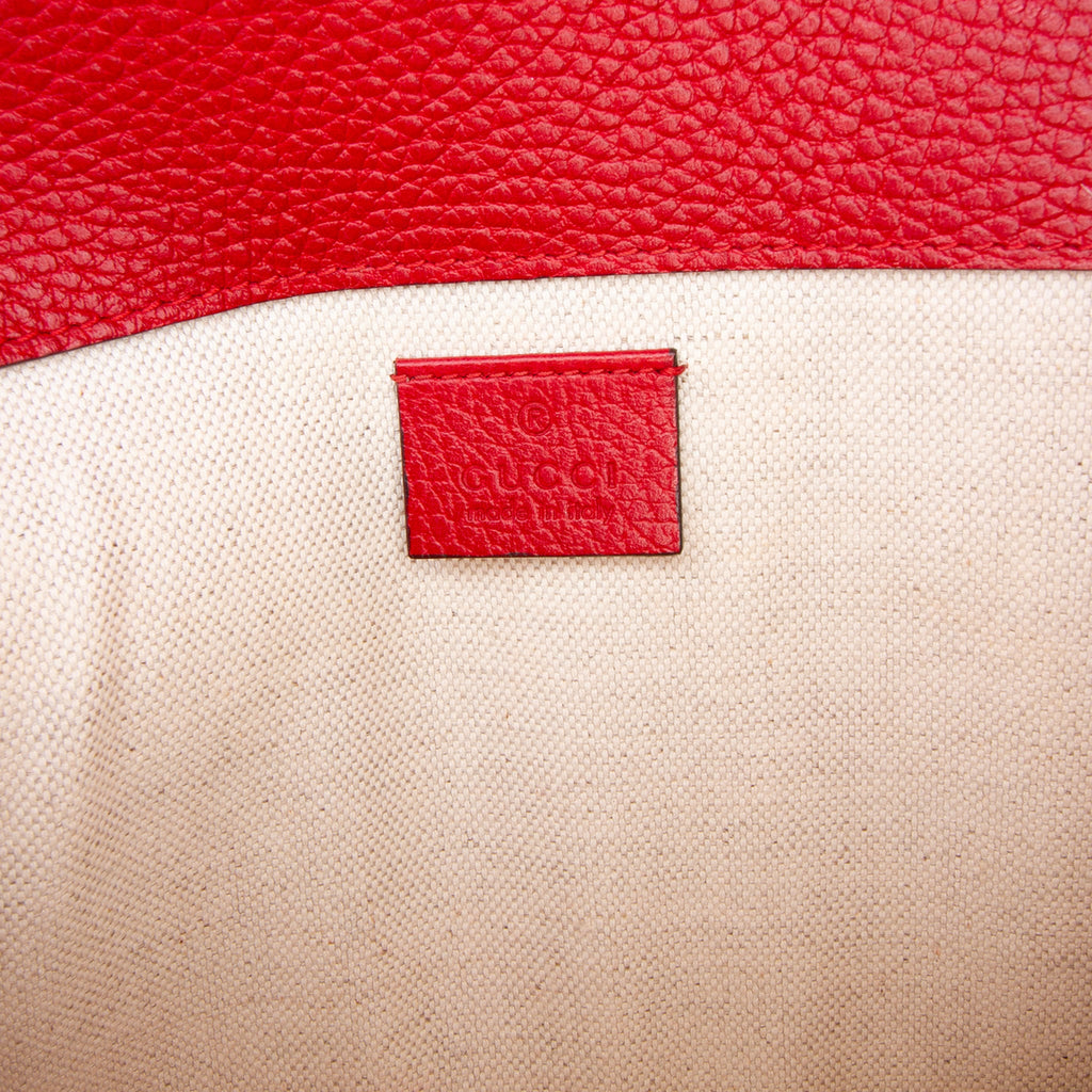 Second hand Gucci Dionysus Medium Leather Flap Handbag Red - Tabita Bags