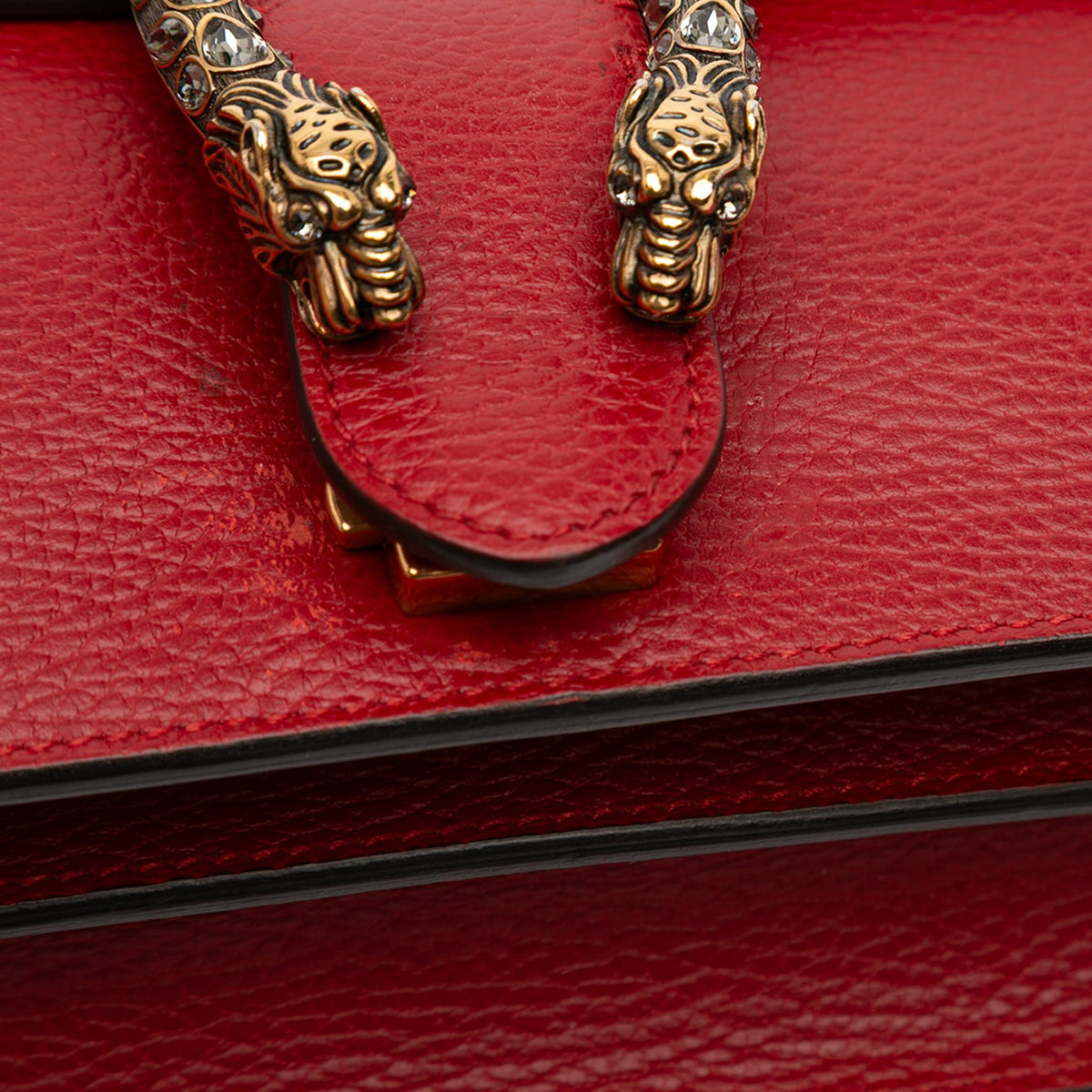 Second hand Gucci Dionysus Medium Leather Flap Handbag Red - Tabita Bags