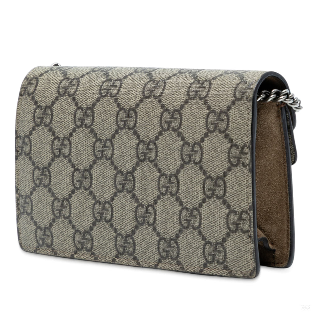 Second hand Gucci Dionysus Mini Canvas Flap Crossbody GG Supreme - Tabita Bags