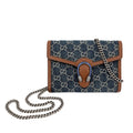 Second hand Gucci Dionysus Mini Denim 2 - Ways Wallet on Chain Handbag GG Supreme - Tabita Bags