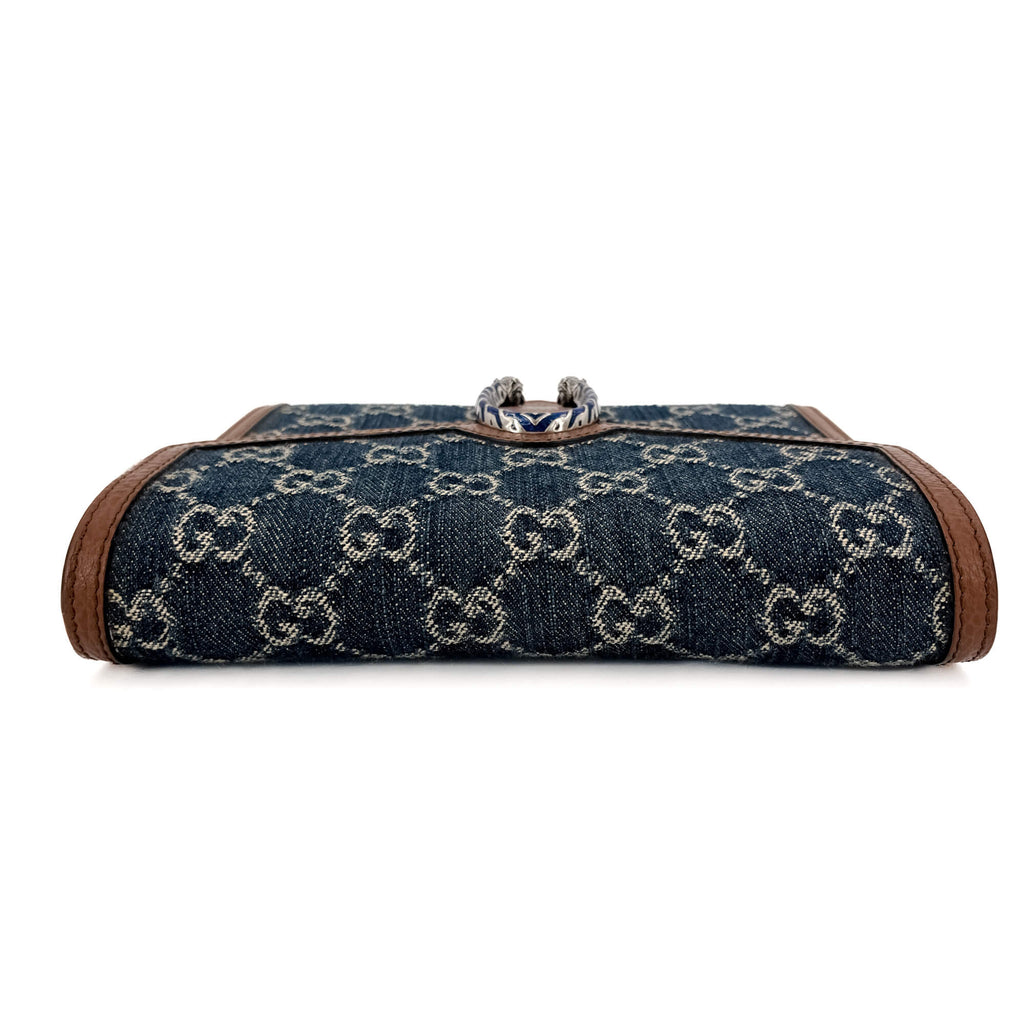 Second hand Gucci Dionysus Mini Denim 2 - Ways Wallet on Chain Handbag GG Supreme - Tabita Bags