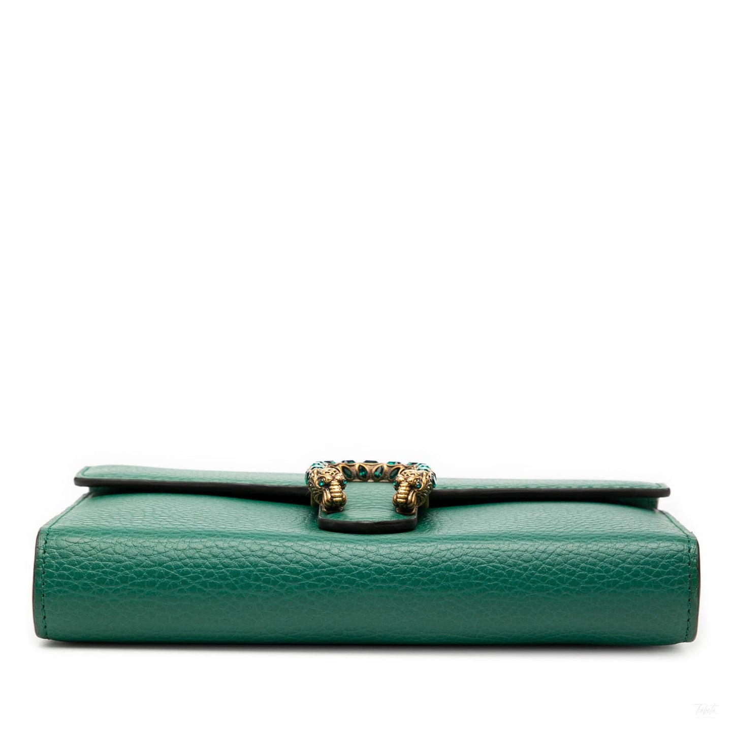 Second hand Gucci Dionysus Mini Leather Wallet on Chain Handbag Green - Tabita Bags