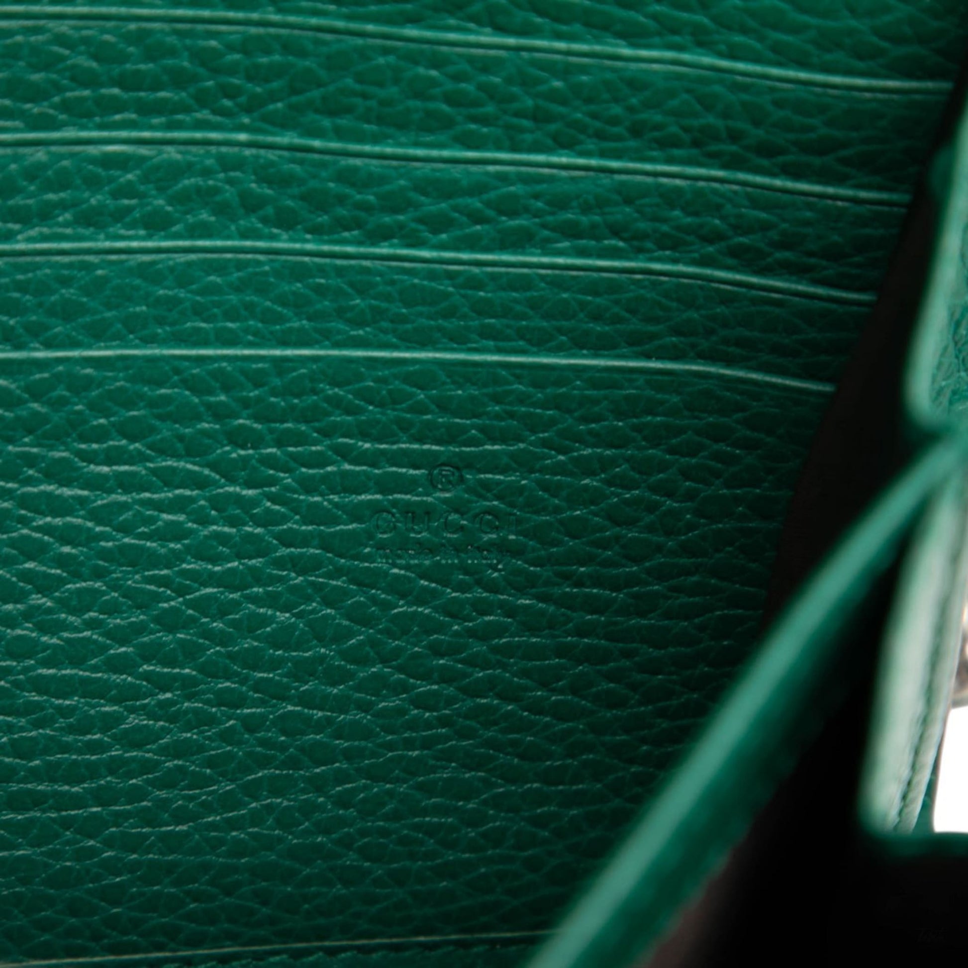 Second hand Gucci Dionysus Mini Leather Wallet on Chain Handbag Green - Tabita Bags