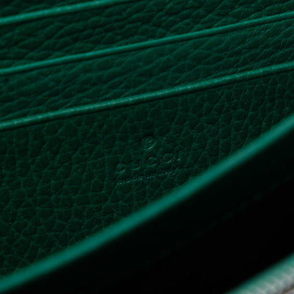 Second hand Gucci Dionysus Mini Leather Wallet on Chain Handbag Green - Tabita Bags