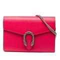 Second hand Gucci Dionysus Mini Leather Wallet on Chain Handbag Pink - Tabita Bags