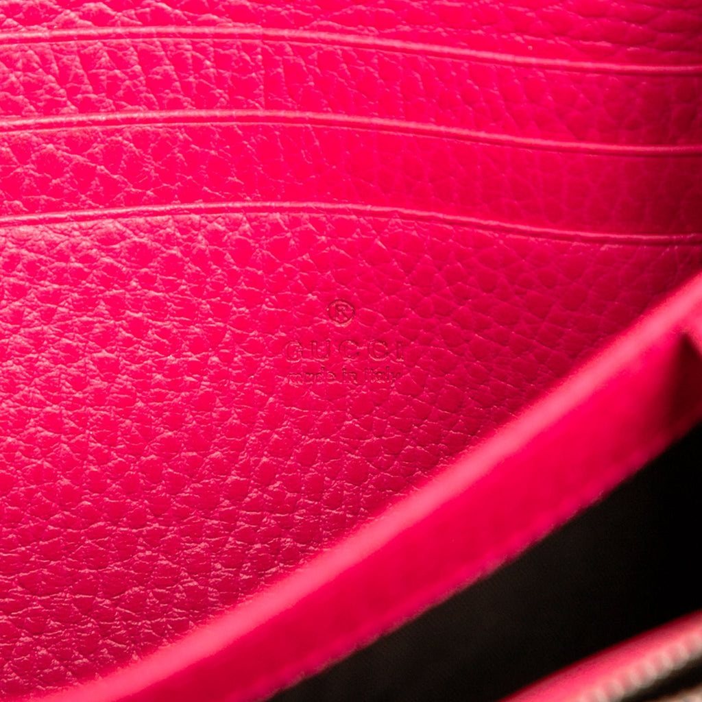 Second hand Gucci Dionysus Mini Leather Wallet on Chain Handbag Pink - Tabita Bags