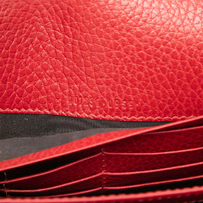 Second hand Gucci Dionysus Mini Leather Wallet on Chain Handbag Red - Tabita Bags