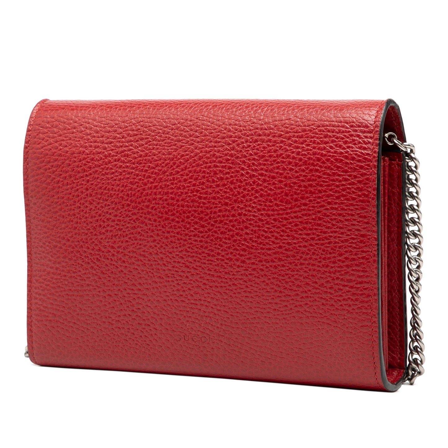 Second hand Gucci Dionysus Mini Leather Wallet on Chain Handbag Red - Tabita Bags