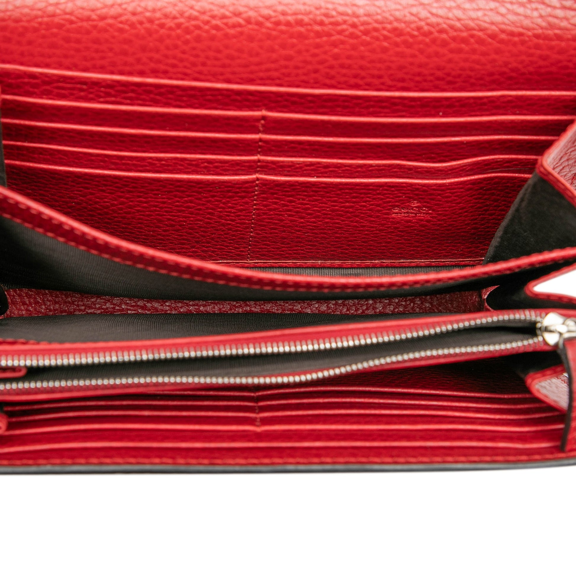Second hand Gucci Dionysus Mini Leather Wallet on Chain Handbag Red - Tabita Bags