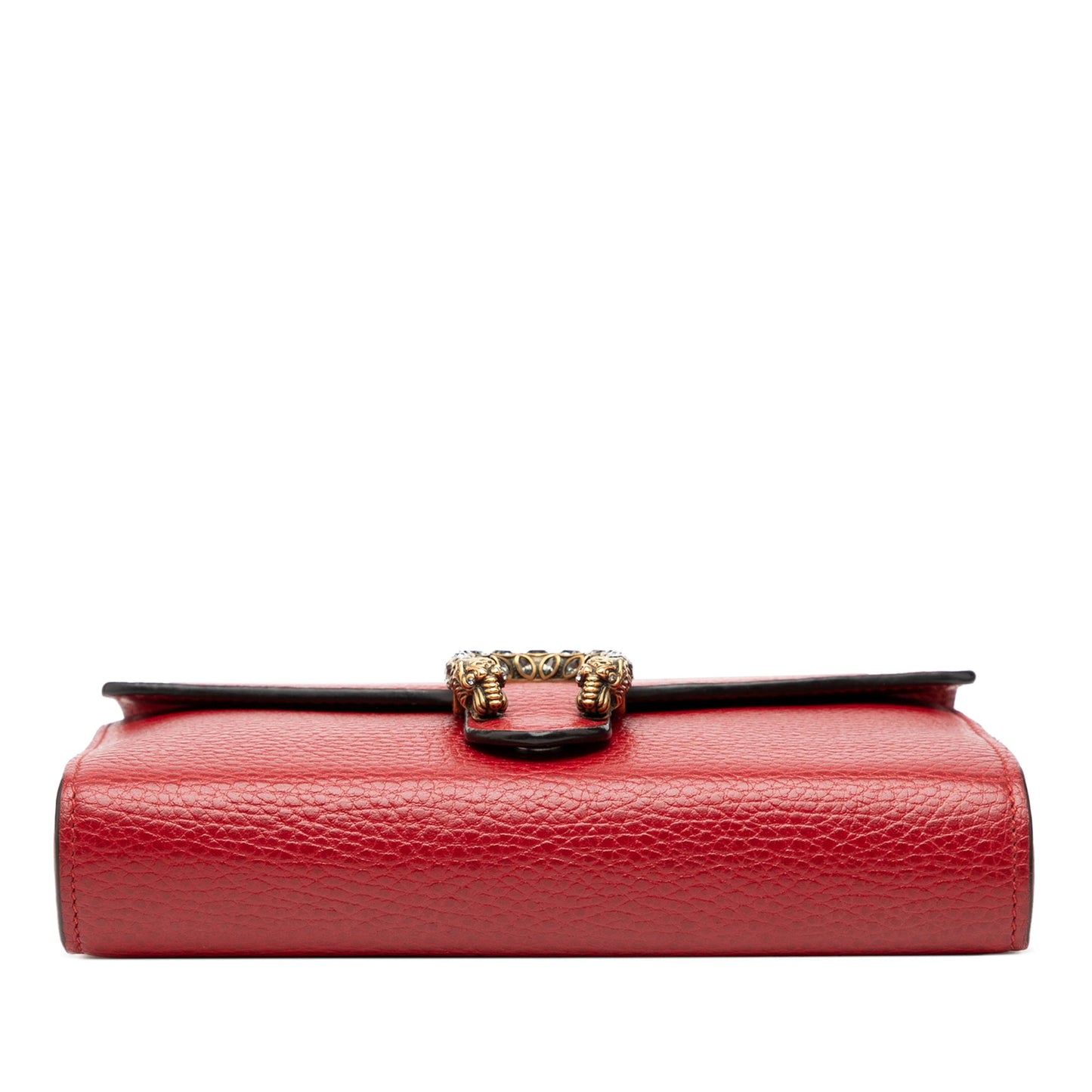 Second hand Gucci Dionysus Mini Leather Wallet on Chain Handbag Red - Tabita Bags