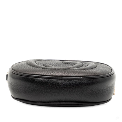 Second hand Gucci Disco Soho Leather Camera Crossbody Black - Tabita Bags