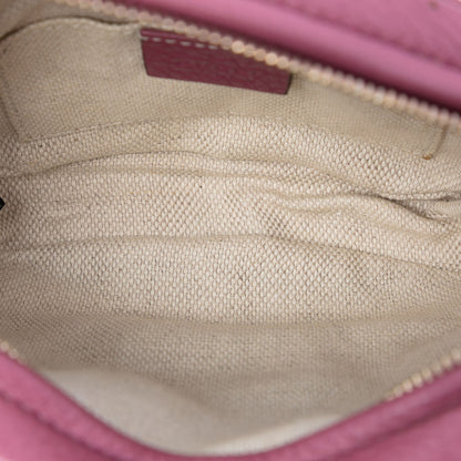 Second hand Gucci Disco Soho Leather Camera Crossbody Pink - Tabita Bags