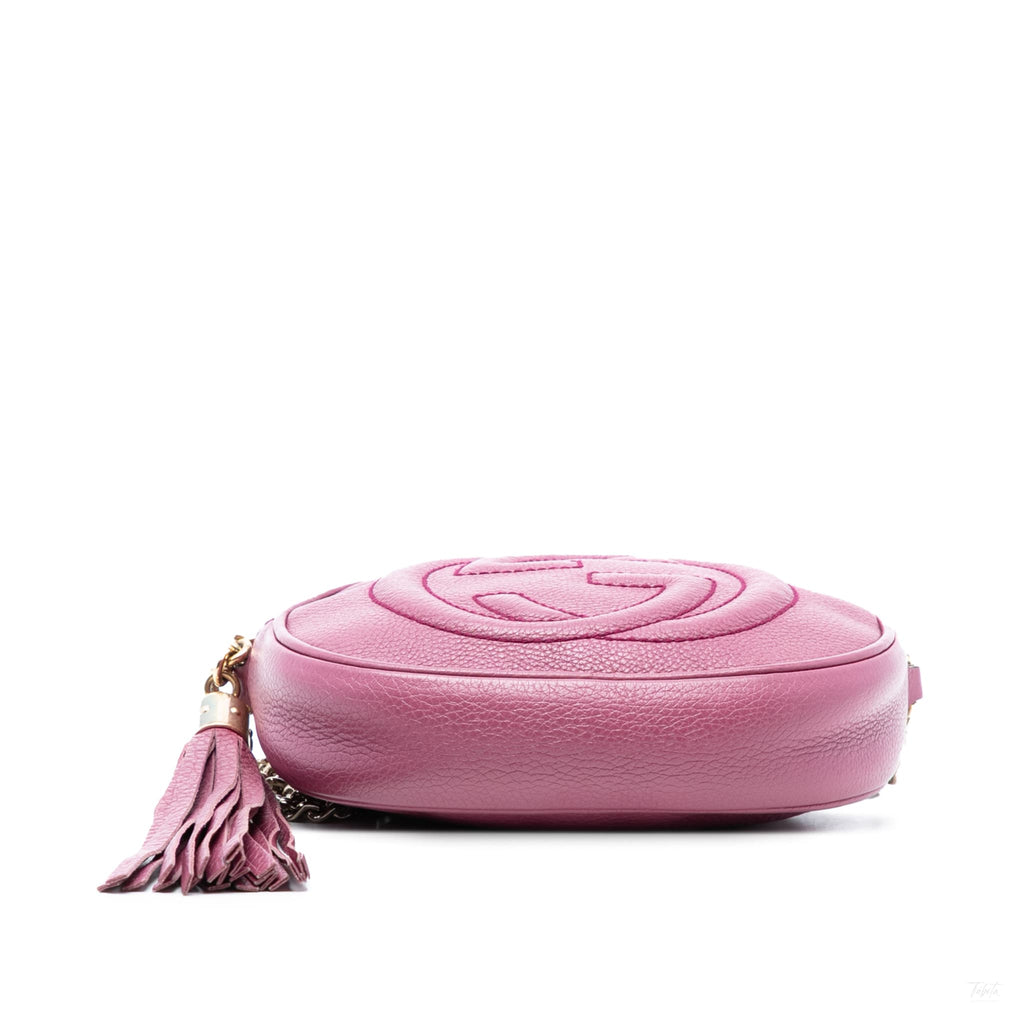 Second hand Gucci Disco Soho Leather Camera Crossbody Pink - Tabita Bags