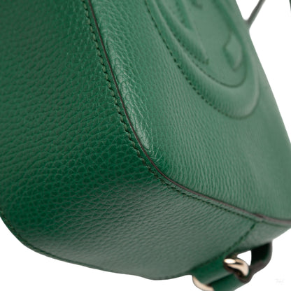 Second hand Gucci Disco Soho Leather Rectangular Camera Crossbody Green - Tabita Bags
