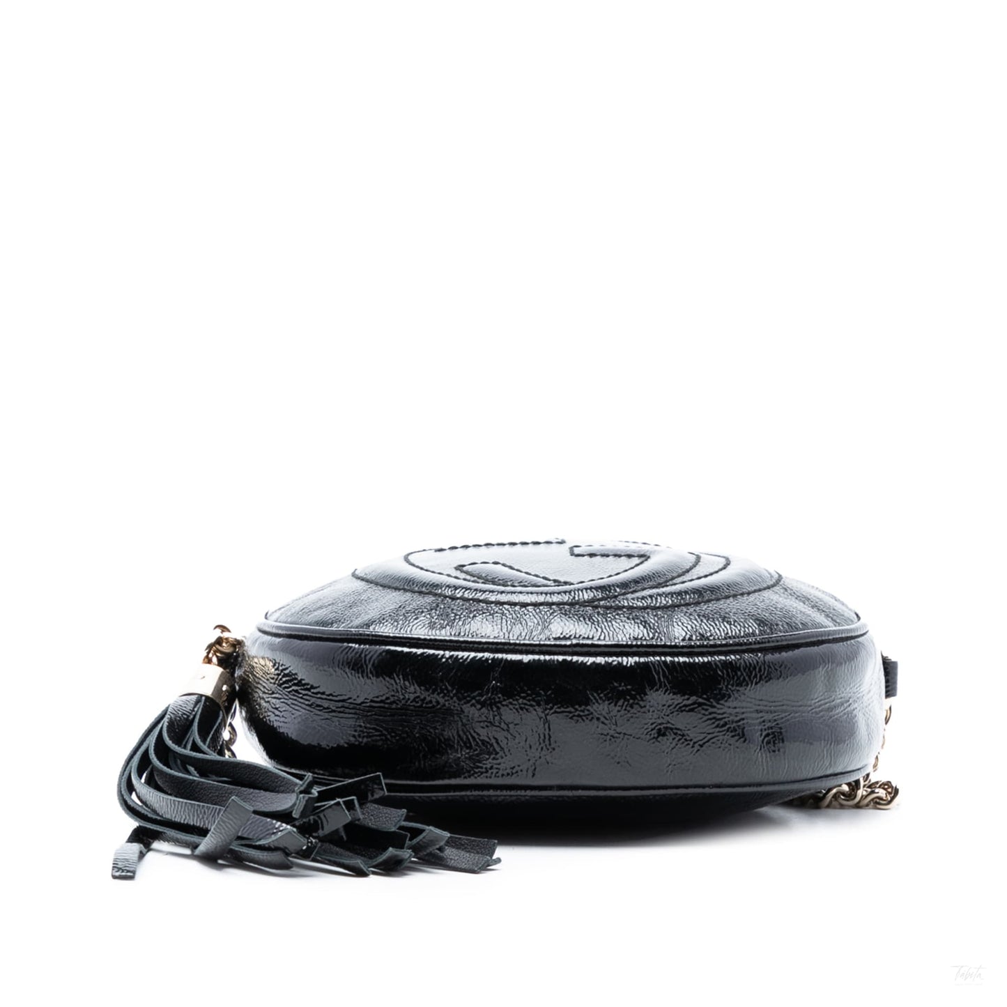 Second hand Gucci Disco Soho Patent Leather Camera Crossbody Black - Tabita Bags