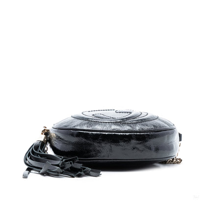 Second hand Gucci Disco Soho Patent Leather Camera Crossbody Black - Tabita Bags