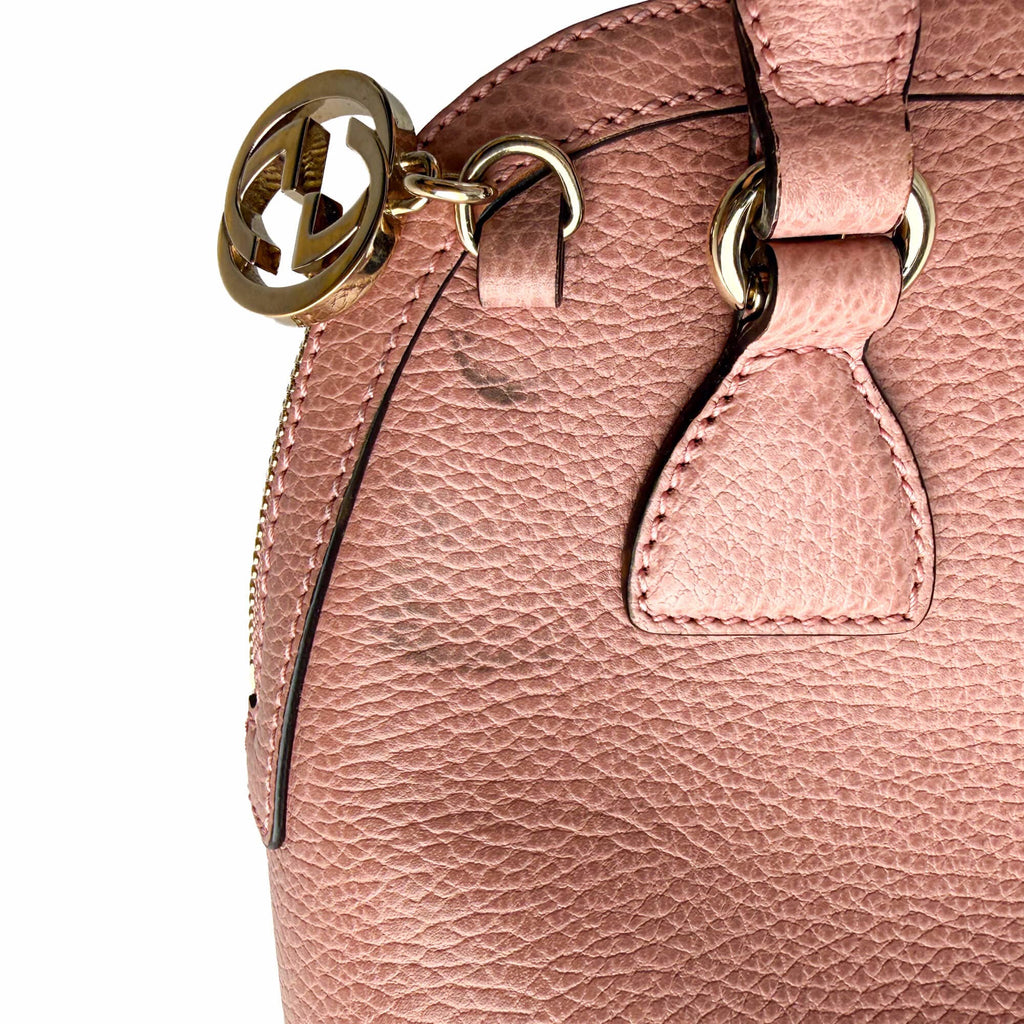 Second hand Gucci Dome Calf leather Leather Trunk Crossbody Pink - Tabita Bags
