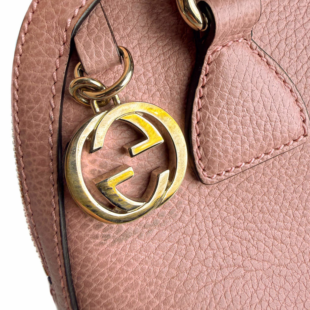 Second hand Gucci Dome Calf leather Leather Trunk Crossbody Pink - Tabita Bags
