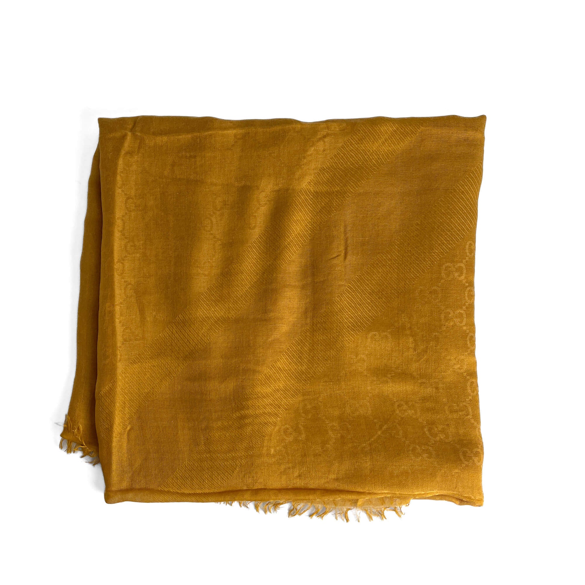 Second hand Gucci Foulard Modal & Silk GG Yellow - Tabita Bags