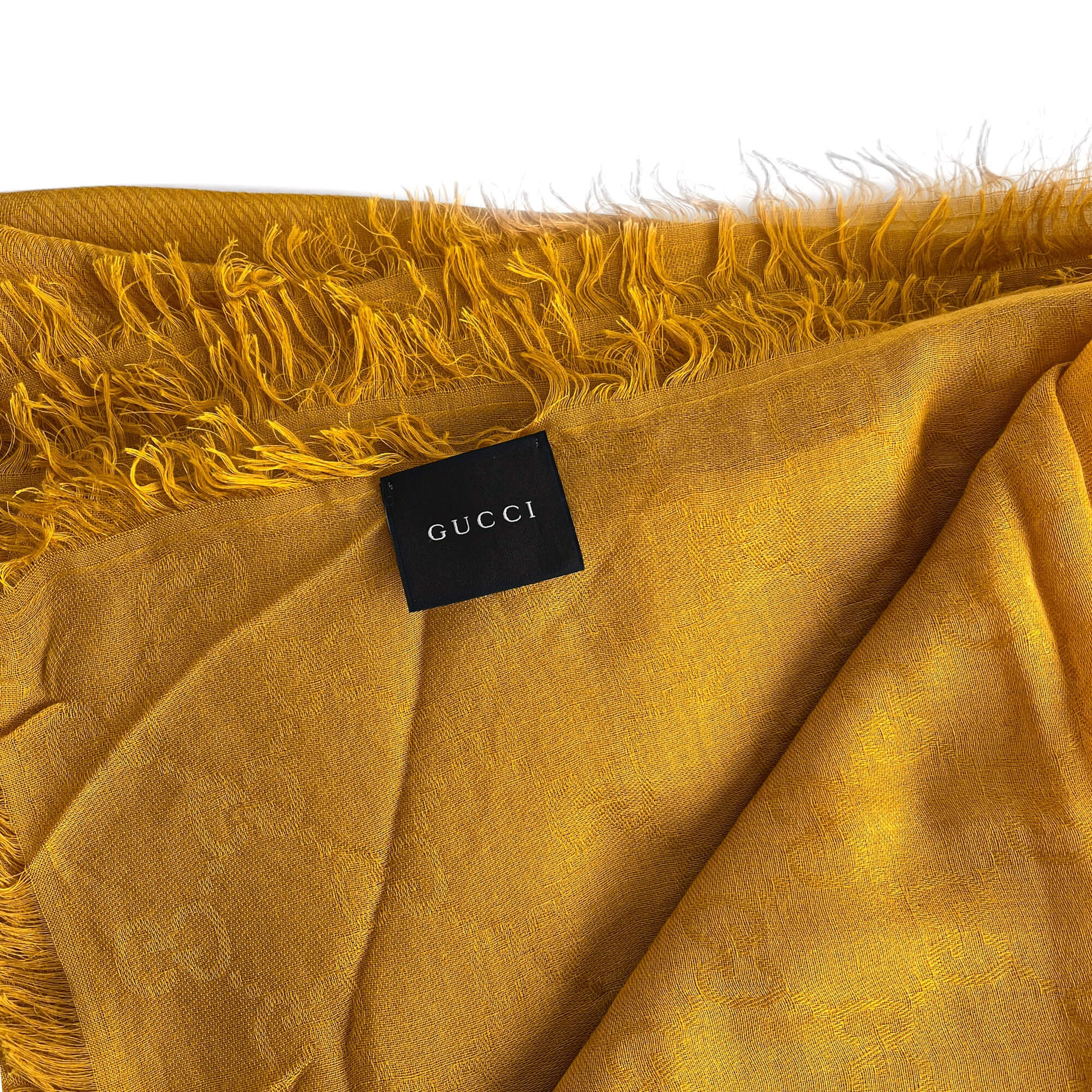 Second hand Gucci Foulard Modal & Silk GG Yellow - Tabita Bags
