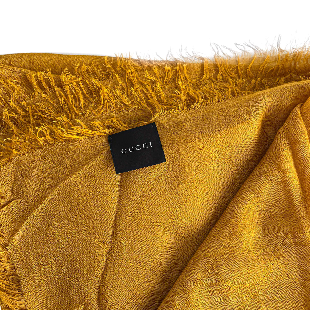 Second hand Gucci Foulard Modal & Silk GG Yellow - Tabita Bags