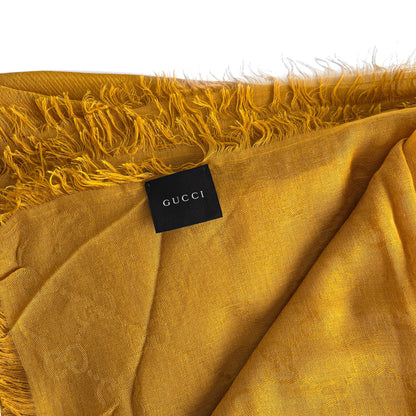 Second hand Gucci Foulard Modal & Silk GG Yellow - Tabita Bags