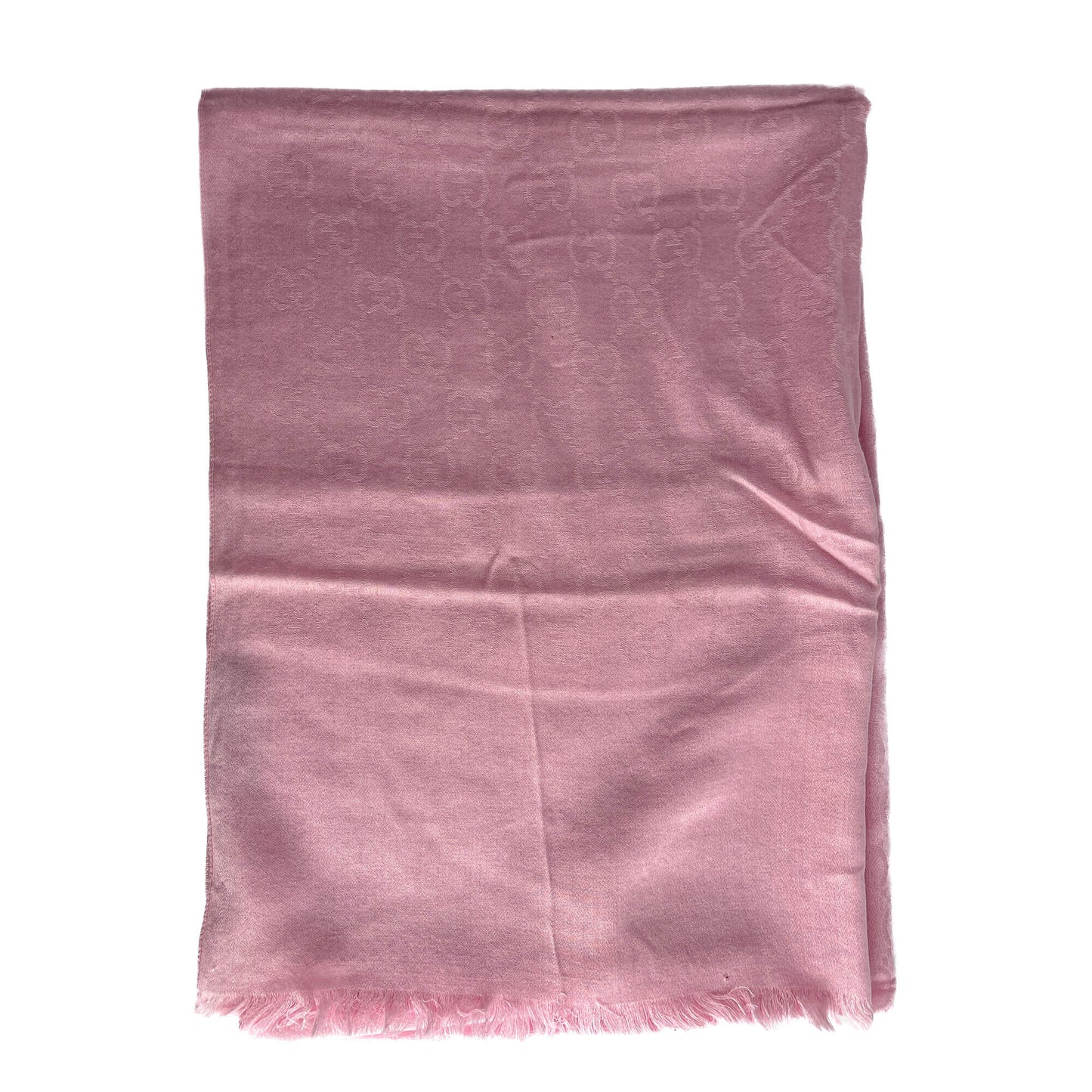 Second hand Gucci Foulard Wool & Silk GG Pink - Tabita Bags